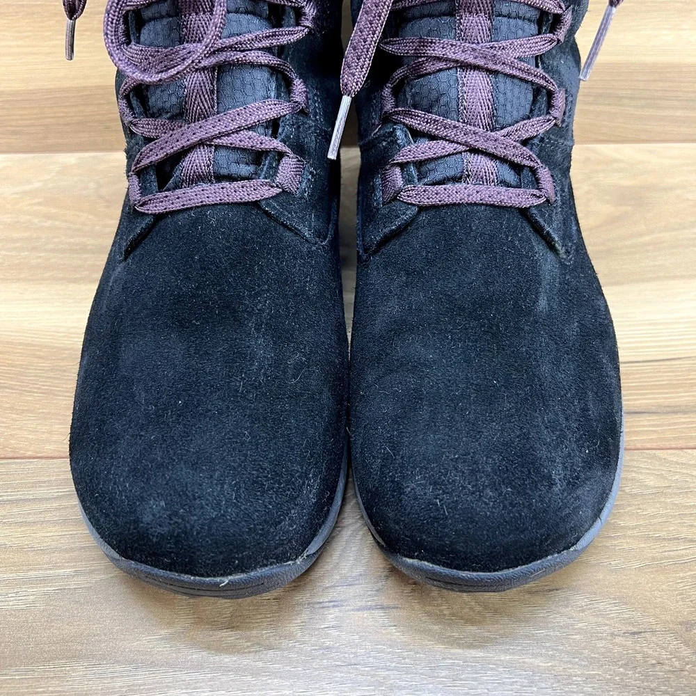 Merrell Womens Boots Size‎ 8.5 Jovilee Artica Winter Black Suede Huckleberry
